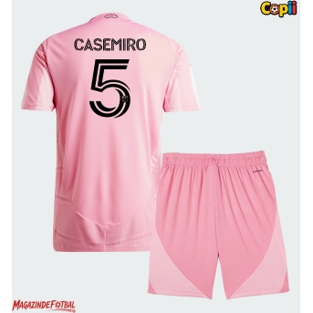 Inter Miami Casemiro #5 Echipament de Fotbal Replică 2026-27 Copii Acasa (+ Șorturi)